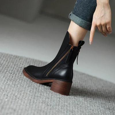 Bottines élégantes en cuir Ladivania™